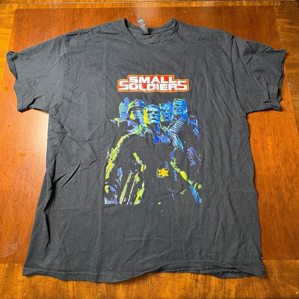 Small Soldiers Movie Graphic T-Shirt Gildan Black XL 1998 Film Tee